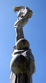 Hand of Order monumental size sculpture by Matthew Welter.